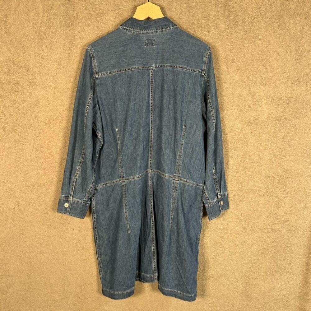 Levis Womens Snap Front Denim Ellie Shirt Dress Size 2X Western Country Y2K‎ 90s - Picture 3 of 8